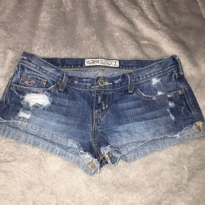 Hollister Low-Rise Distressed Jean Shorts